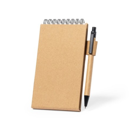 Bloc Notes Éco-responsable et Fonctionnel Personnalisé Phesux Matières : carton recyclé cadeau entreprise pas cher