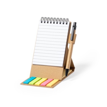 Bloc Notes Éco-responsable et Fonctionnel Personnalisé Phesux Matières : carton recyclé goodies publicitaire événementiel
