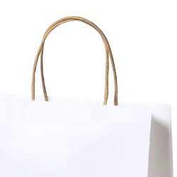 Sac en Papier Recyclé Durable Personnalisé Yeman pas cher Matières : papier recyclé Couleurs : blanc goodies publicitaire événem