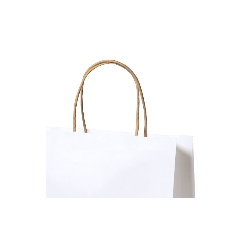Sac en Papier Recyclé Durable Personnalisé Yeman pas cher Matières : papier recyclé Couleurs : blanc goodies publicitaire événem