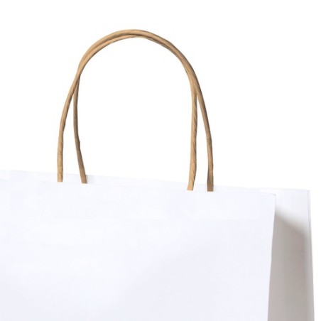Sac en Papier Recyclé Durable Personnalisé Yeman pas cher Matières : papier recyclé Couleurs : blanc goodies publicitaire événem