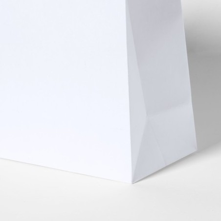 Sac en Papier Recyclé Durable Personnalisé Yeman pas cher Matières : papier recyclé Couleurs : blanc impression haute définition