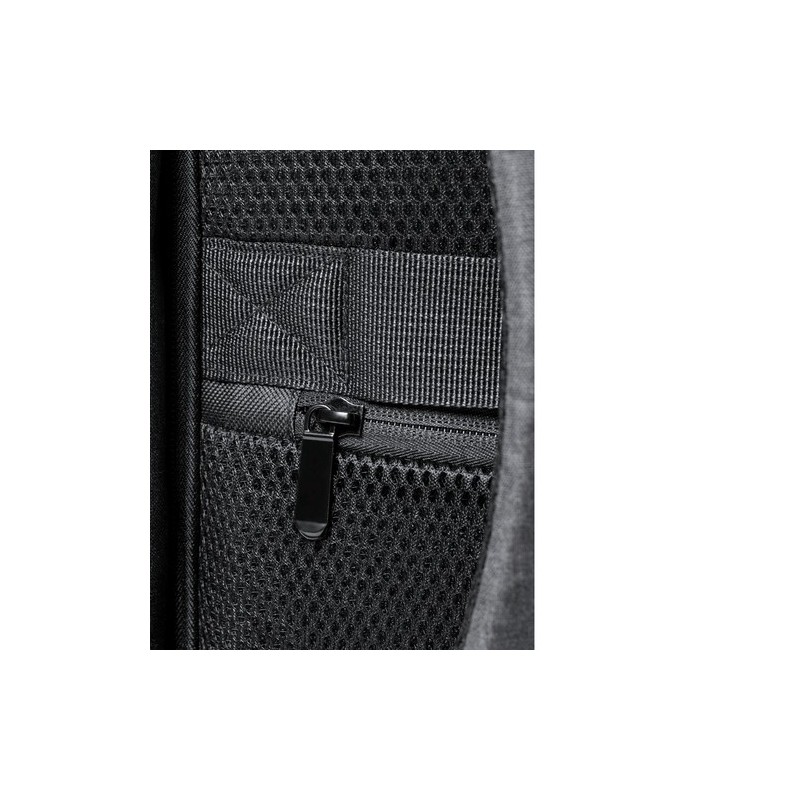Sac à Dos Antivol Personnalisé Économique Frissa Matières : polyester Couleurs : noir objet promotionnel éco-responsable