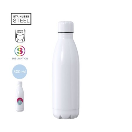 Bidon Thermique Personnalisé à Sublimer - Varn Matières : acier inoxydable Couleurs : blanc personnalisable avec votre logo