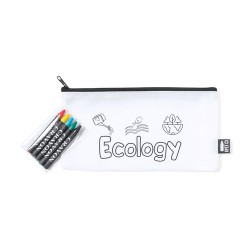 Trousse Éco-responsable Personnalisable en RPET Thurman Matières : PET recyclé Couleurs : blanc