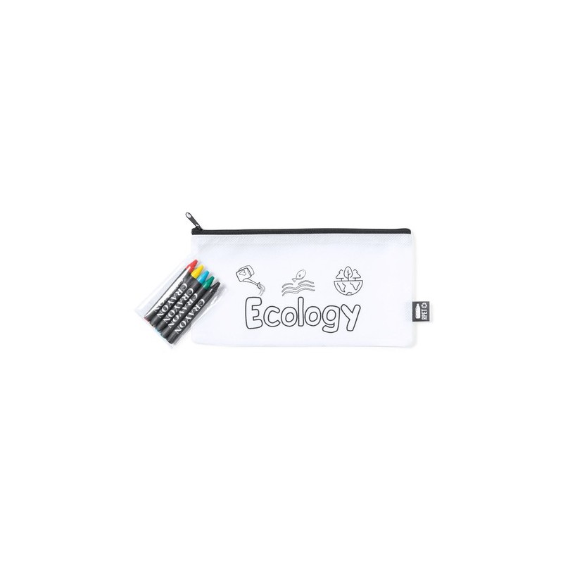 Trousse Éco-responsable Personnalisable en RPET Thurman Matières : PET recyclé Couleurs : blanc