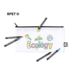 Trousse Éco-responsable Personnalisable en RPET Thurman Matières : PET recyclé Couleurs : blanc 2