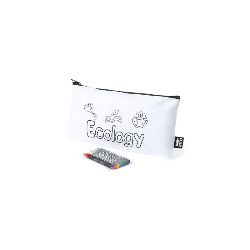 Trousse Éco-responsable Personnalisable en RPET Thurman Matières : PET recyclé Couleurs : blanc cadeau entreprise pas cher