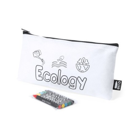 Trousse Éco-responsable Personnalisable en RPET Thurman Matières : PET recyclé Couleurs : blanc cadeau entreprise pas cher