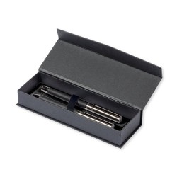 Set de Stylos d'Exception Personnalisé Tengluk à Prix Abordable Matières : métal Couleurs : noir marquage laser ultra précis