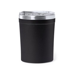 Mug Isotherme Personnel Éco-responsable Harbin Matières : acier inoxydable Couleurs : noir