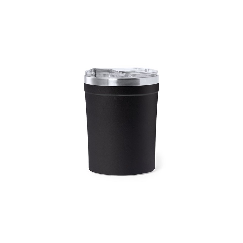 Mug Isotherme Personnel Éco-responsable Harbin Matières : acier inoxydable Couleurs : noir