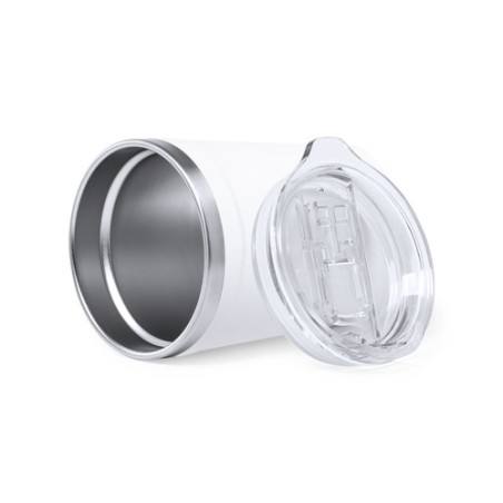 Mug Isotherme Personnel Éco-responsable Harbin Matières : acier inoxydable Couleurs : noir marquage laser ultra précis