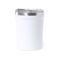 Mug Isotherme Personnel Éco-responsable Harbin Matières : acier inoxydable Couleurs : noir objet publicitaire robuste