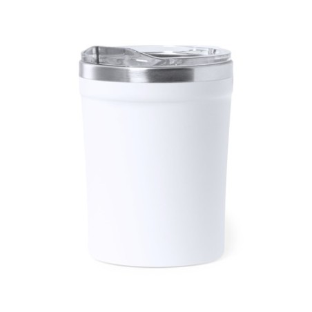 Mug Isotherme Personnel Éco-responsable Harbin Matières : acier inoxydable Couleurs : blanc personnalisable avec votre logo
