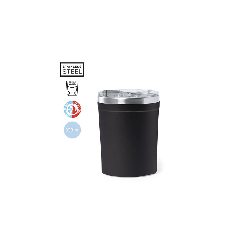 Mug Isotherme Personnel Éco-responsable Harbin Matières : acier inoxydable Couleurs : blanc cadeau entreprise pas cher