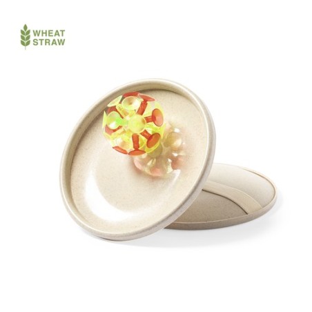 Jeu Éco-responsable Personnalisé de Balle et Pagaies - Croak Matières : polypropylène (PP) Couleurs : naturel personnalisable av