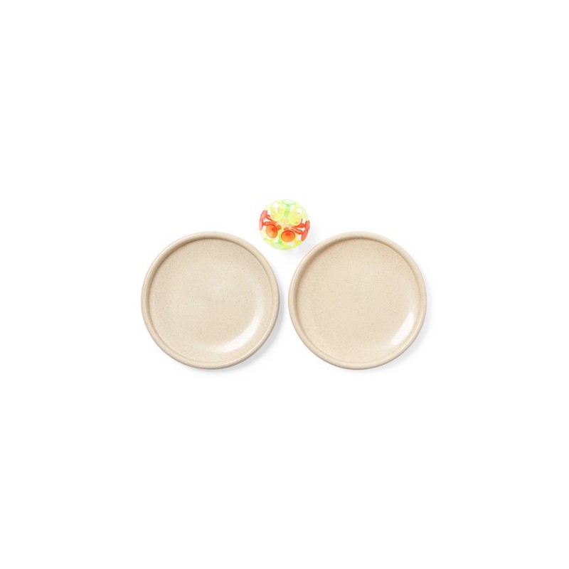 Jeu Éco-responsable Personnalisé de Balle et Pagaies - Croak Matières : polypropylène (PP) Couleurs : naturel marquage laser ult