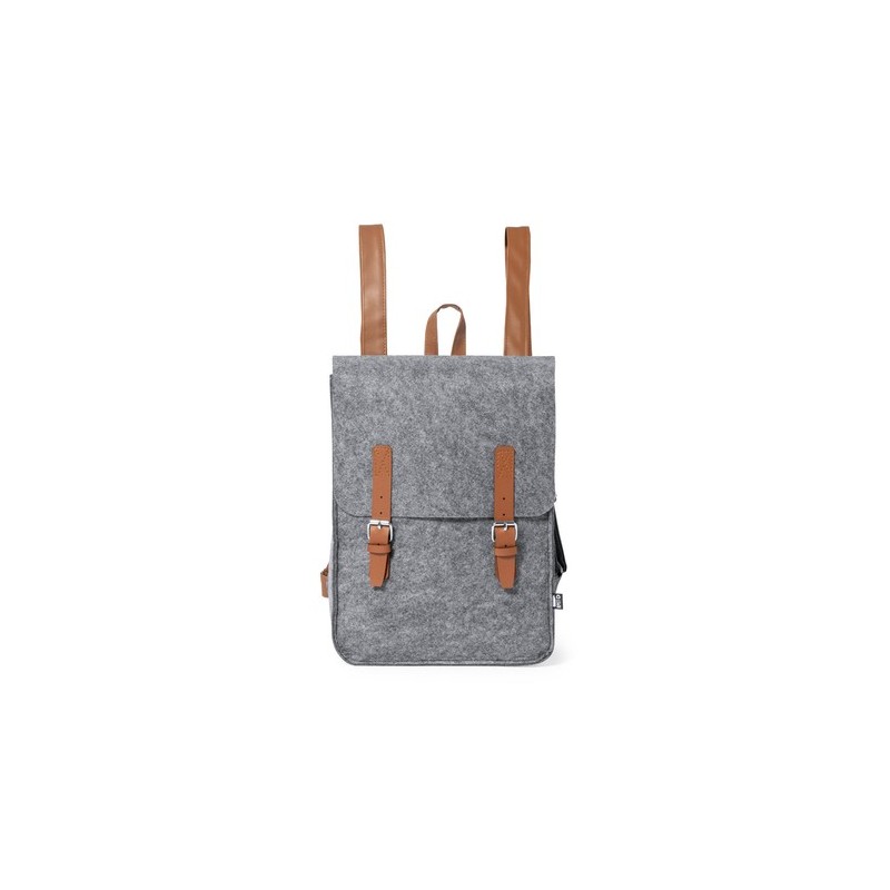 Sac à Dos Éco-responsable et Pratique Personnalisé pas cher Zakian Matières : PET recyclé Couleurs : gris