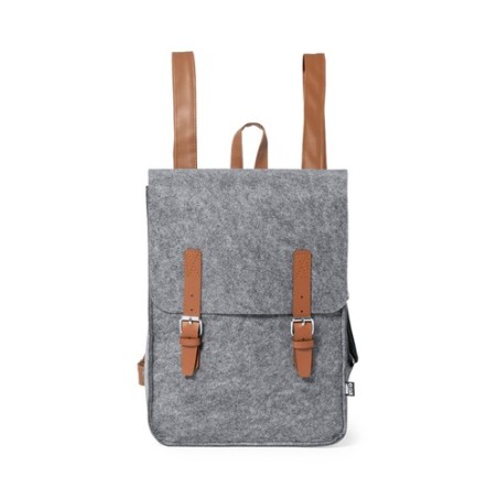 Sac à Dos Éco-responsable et Pratique Personnalisé pas cher Zakian Matières : PET recyclé Couleurs : gris
