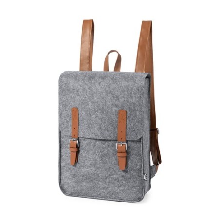 Sac à Dos Éco-responsable et Pratique Personnalisé pas cher Zakian Matières : PET recyclé Couleurs : gris cadeau entreprise pas 