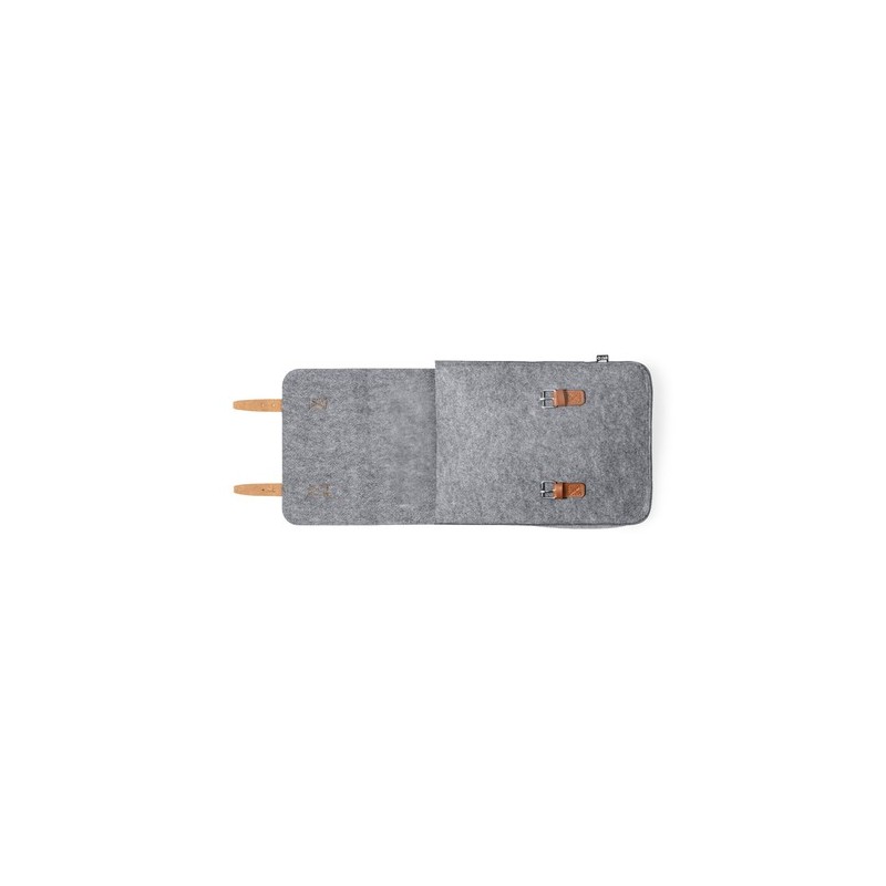 Sac à Dos Éco-responsable et Pratique Personnalisé pas cher Zakian Matières : PET recyclé Couleurs : gris impression haute défin