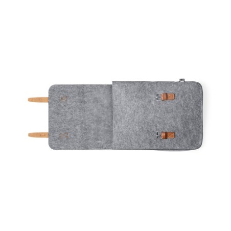 Sac à Dos Éco-responsable et Pratique Personnalisé pas cher Zakian Matières : PET recyclé Couleurs : gris impression haute défin