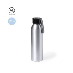 Bidon Éco-responsable Personnalisé 650 ml Yaliz pas cher Matières : aluminium recyclé  Couleurs : argenté 2