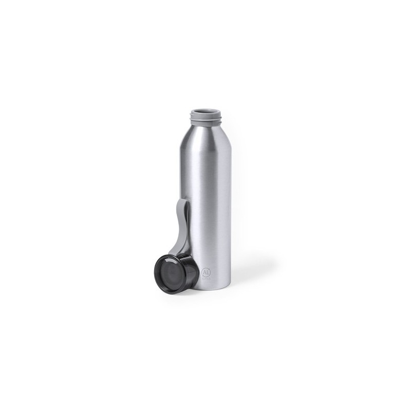 Bidon Éco-responsable Personnalisé 650 ml Yaliz pas cher Matières : aluminium recyclé  Couleurs : argenté cadeau entreprise pas 