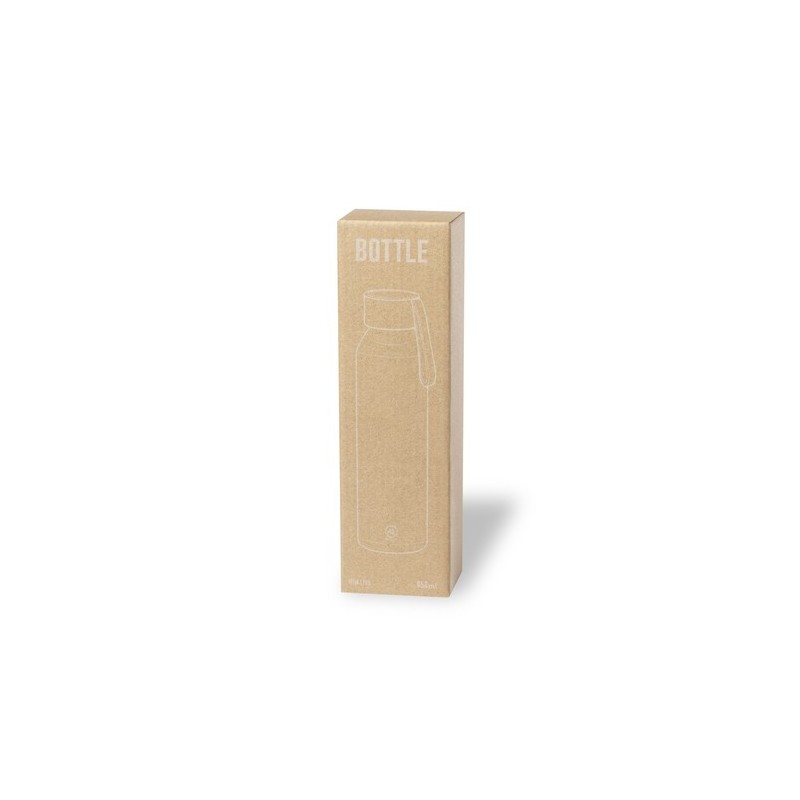 Bidon Éco-responsable Personnalisé 650 ml Yaliz pas cher Matières : aluminium recyclé  Couleurs : argenté marquage laser ultra p
