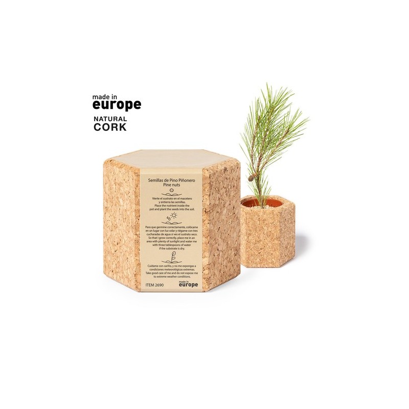 Pot de Fleurs Personnalisé Éco-responsable pour votre Jardin Gulytel Matières : liège