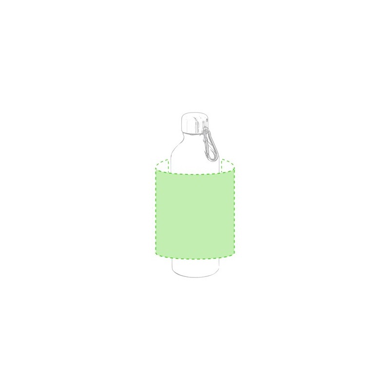 Gourde Éco-responsable Personnalisée 800 ml Hetien Matières : bambou Couleurs : argenté livraison express 24h 48h