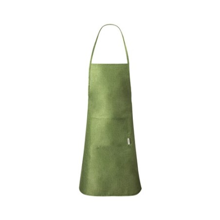 Tablier Éco-responsable Durable Professionnel Personnalisé Leiza pas cher Matières : chanvre Couleurs : vert impression haute dé