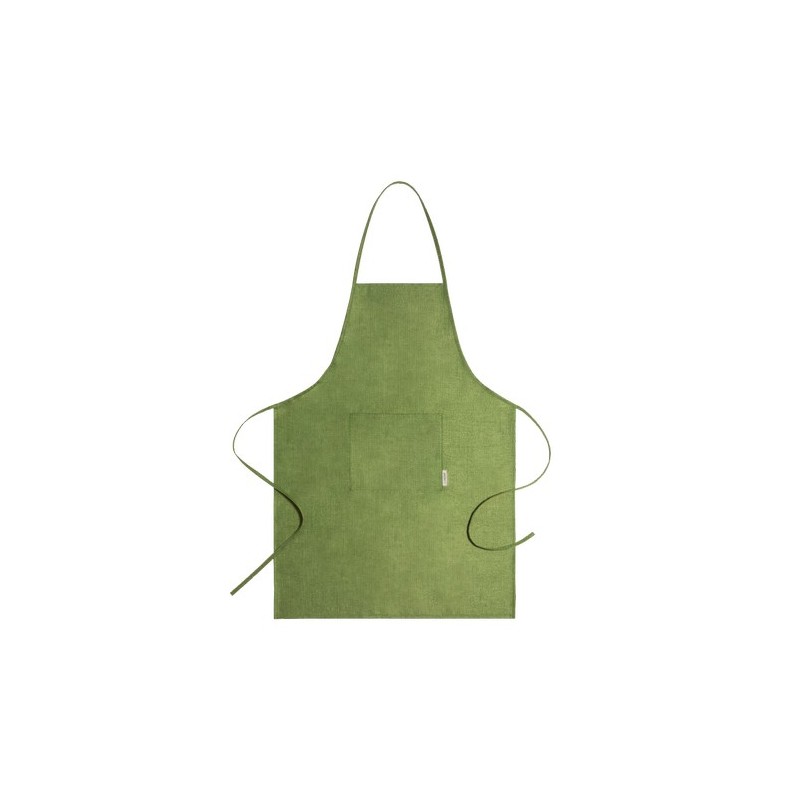Tablier Éco-responsable Durable Professionnel Personnalisé Leiza pas cher Matières : chanvre Couleurs : vert cadeau collaborateu