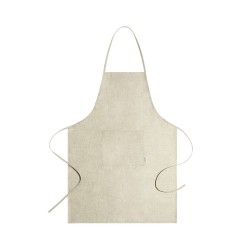 Tablier Éco-responsable Durable Professionnel Personnalisé Leiza pas cher Matières : chanvre Couleurs : vert 2