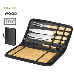 Set Barbecue Personnalisé avec Accessoires - Craxton Matières : bois