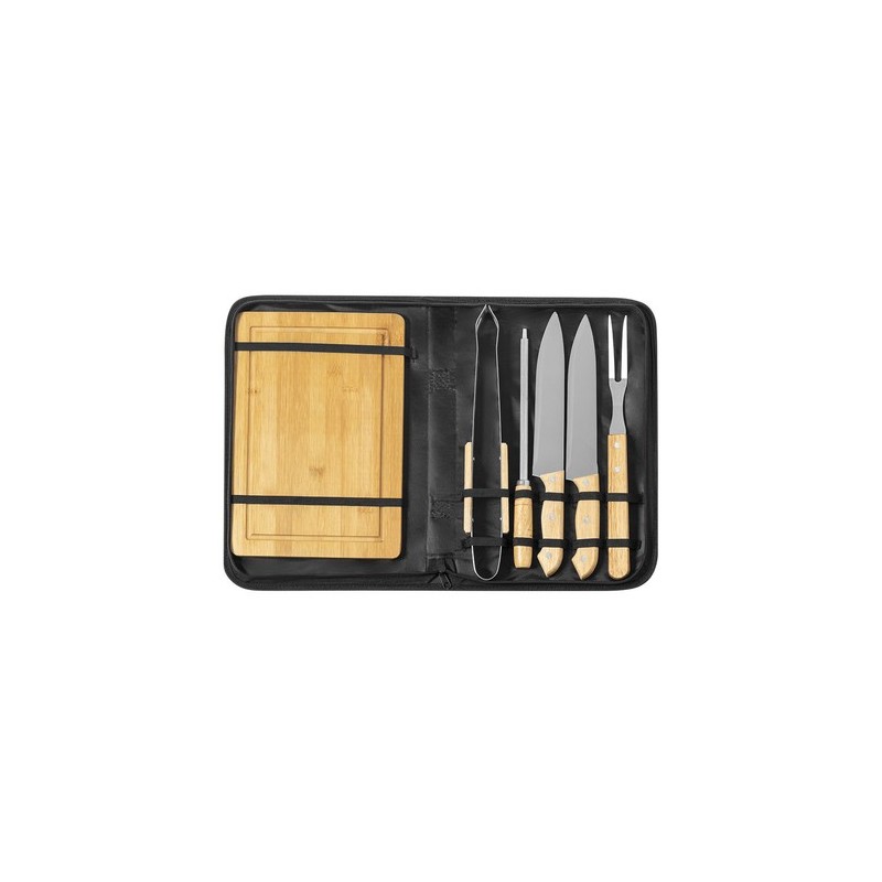 Set Barbecue Personnalisé avec Accessoires - Craxton Matières : bois personnalisable avec votre logo