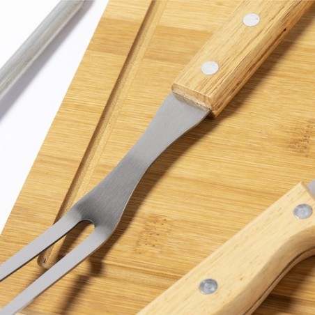 Set Barbecue Personnalisé avec Accessoires - Craxton Matières : bois impression haute définition
