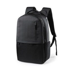 Sac à Dos Personnalisé Chic et Fonctionnel Kendrit Matières : polyester Couleurs : noir cadeau entreprise pas cher