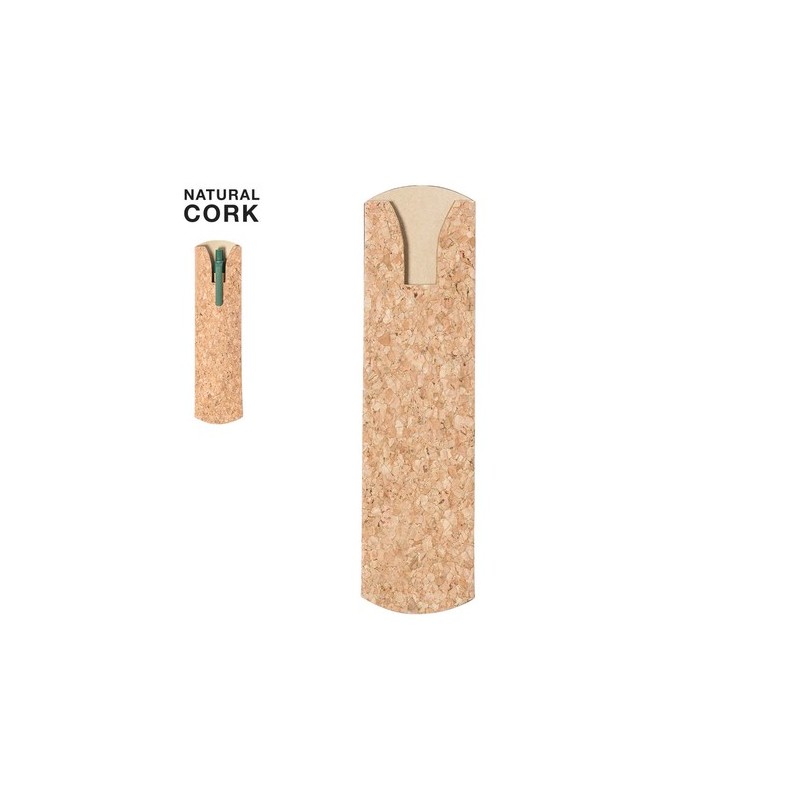 Étui Stylo Brunia en Liège Naturel