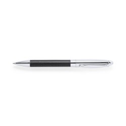 Set de stylos et rollers personnalisés en similicuir Niveum pas cher Matières : métal Couleurs : noir impression haute définitio