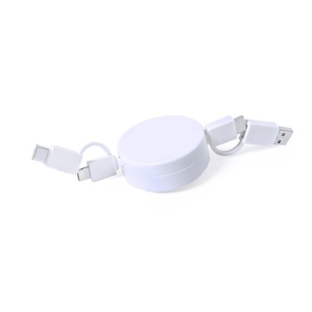 Câble de Charge Extensible Éco-responsable Kiotex goodies publicitaire événementiel