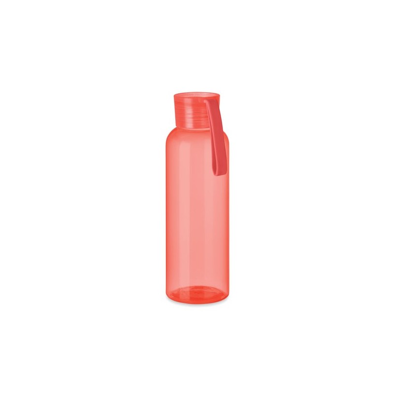 Bouteille en Tritan Éco-responsable 500ml - INDI Objet Publicitaire Personnalisé Matières : tritan Couleurs : rouge transparent 