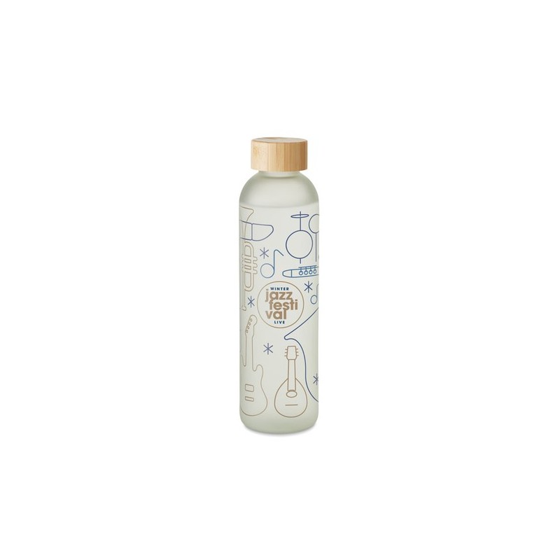 Bouteille en verre personnalisable 650ml - LOM Matières : verre Couleurs : blanc transparent impression haute définition
