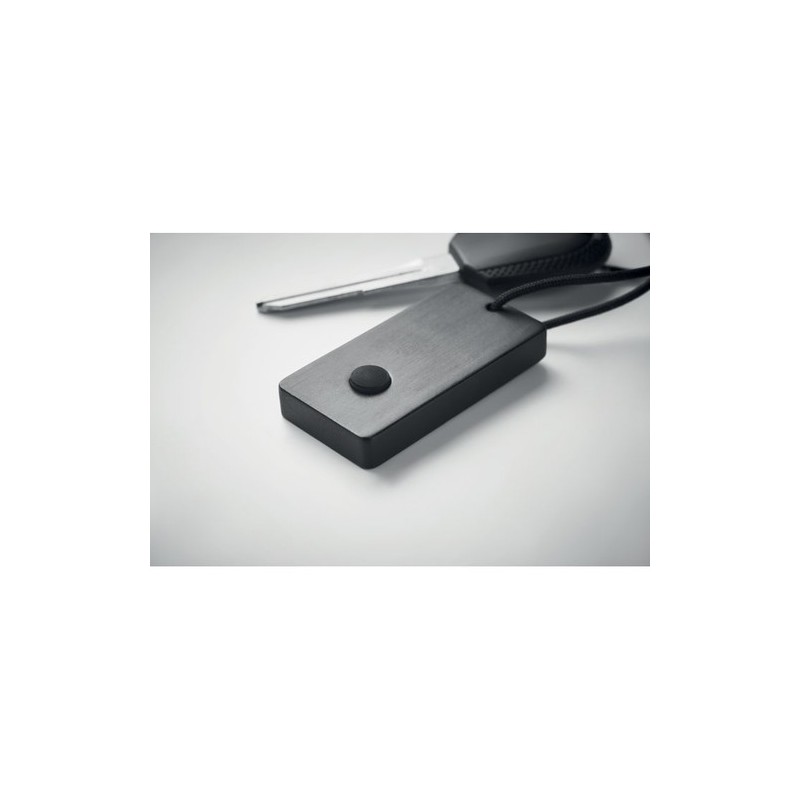 Porte-clé anti-perte  en bambou - FINIT Matières : bambou Couleurs : noir marquage laser ultra précis