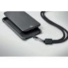 Lanyard porte-téléphone  en RPET - NONETTE Matières : PET recyclé Couleurs : noir livraison express 24h 48h