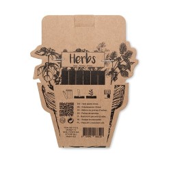 Bâtons personnalisés de graines d'herbes aromatiques pas cher - LEYTI Matières : papier Couleurs : beige 2