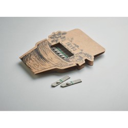 Bâtons personnalisés de graines d'herbes aromatiques pas cher - LEYTI Matières : papier Couleurs : beige marquage laser ultra pr