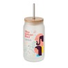 Pot Mason Éco-responsable 400 ml - Cadeau d'Entreprise Sublimé JARBLIM Matières : verre Couleurs : blanc transparent marquage la