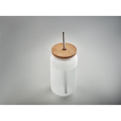 Pot Mason Éco-responsable 400 ml - Cadeau d'Entreprise Sublimé JARBLIM Matières : verre Couleurs : blanc transparent livraison e